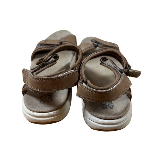 Abeo Goleta II Brown Leather Strap Sandals Adjustable Ankle & Toe Straps Size 10 - Picture 9 of 9